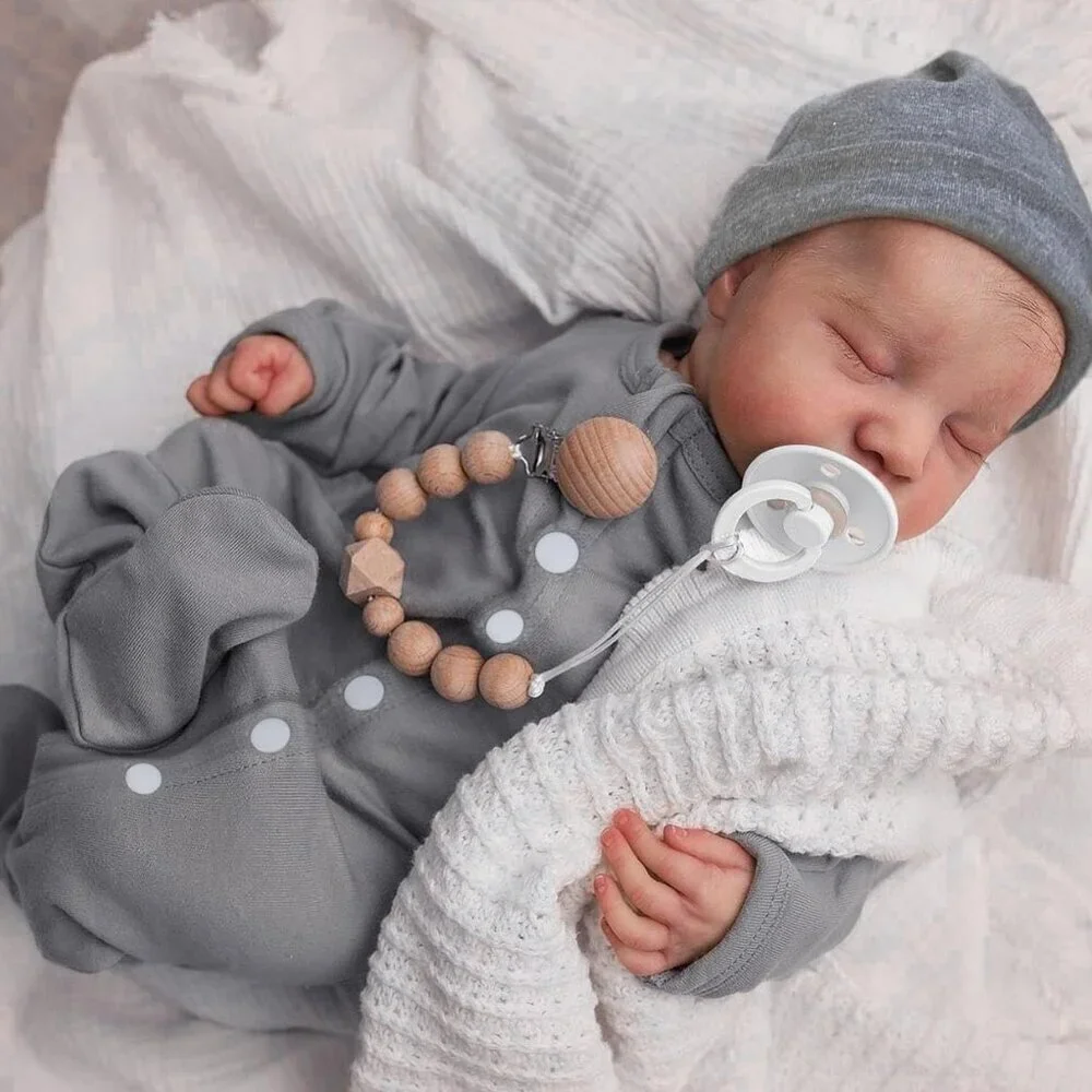 Realistic Reborn Baby Dolls - 18 Inch Full Vinyl Body Lifelike Reborn Boy Doll